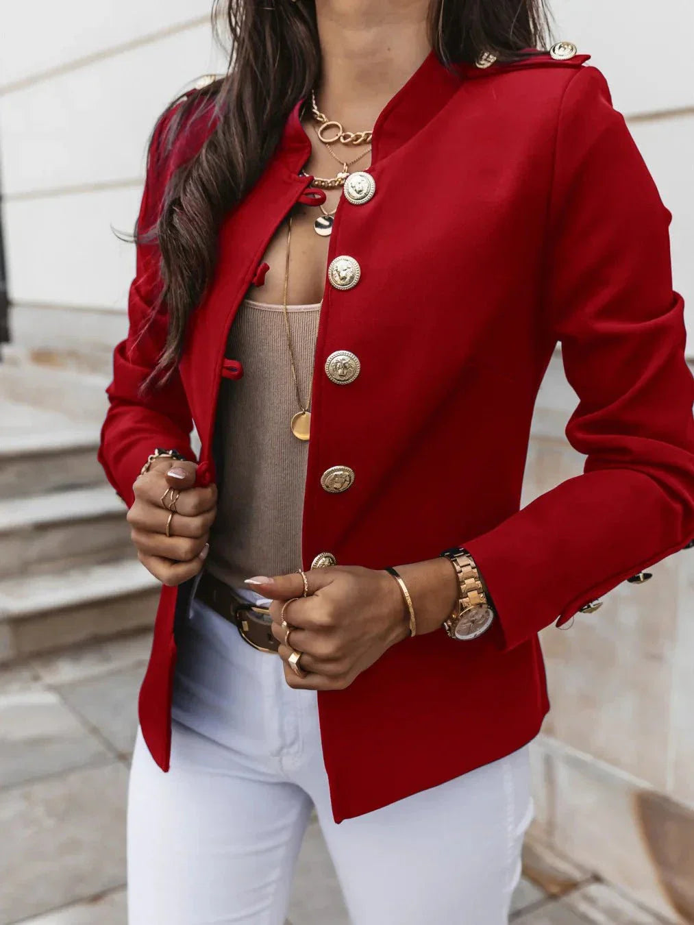 WW | Blazer Militärisch Chic Elegant Strukturiert und Trendy