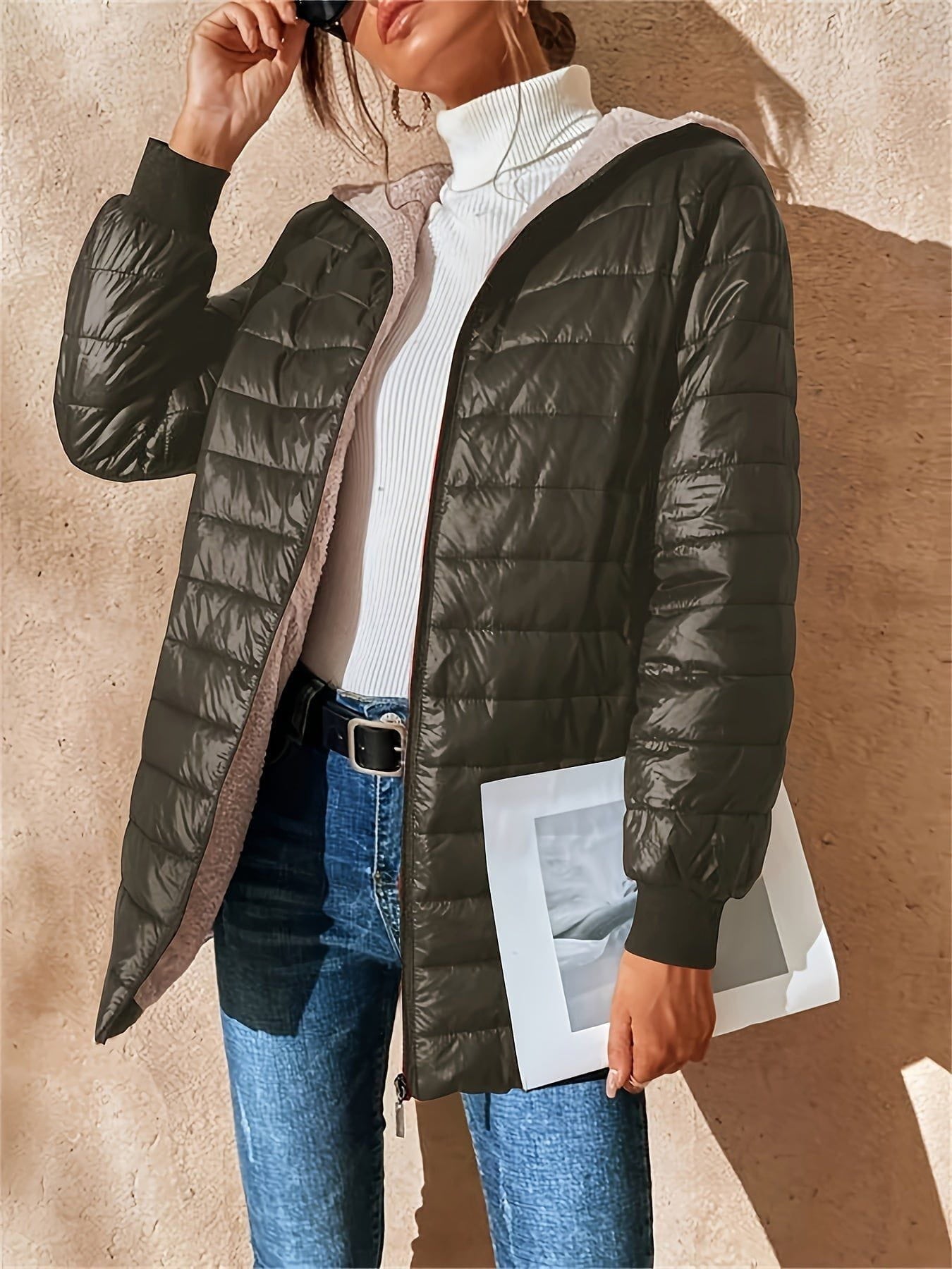 WW | Lightweight down jacket with hood, comfortable, warm and elegant