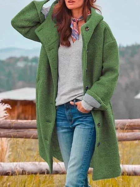 WW | Oversized Long Coat & Soft Wool Elegance & Comfort