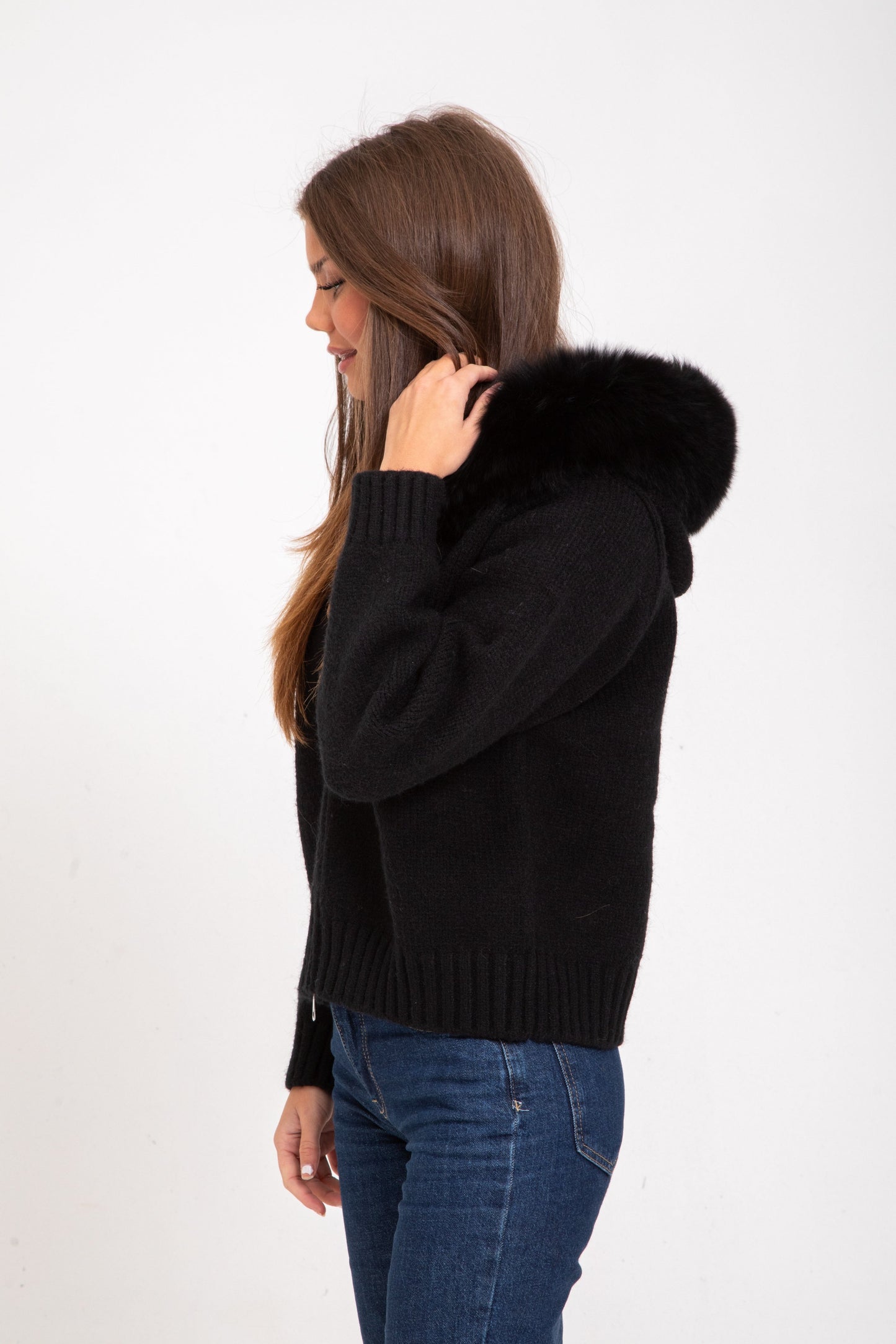 WW | Faux Fur Hooded Jacket Elegance Warmth and Comfort