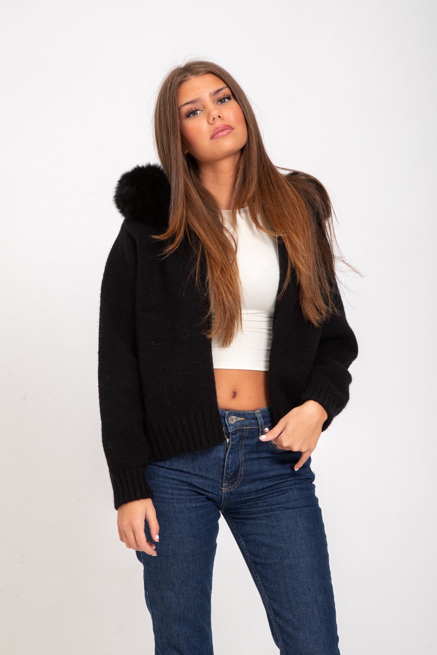 WW | Faux Fur Hooded Jacket Elegance Warmth and Comfort