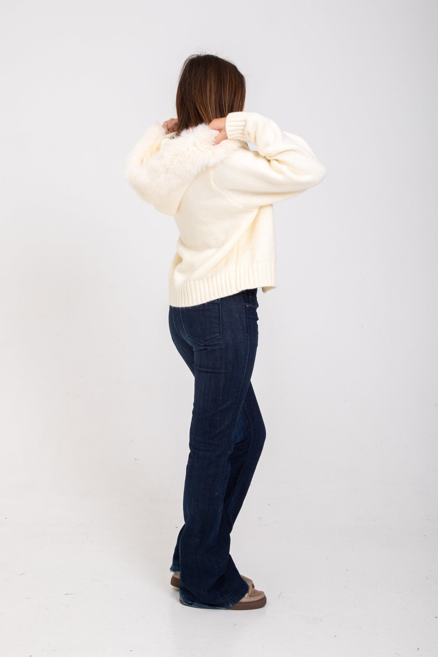 WW | Faux Fur Hooded Jacket Elegance Warmth and Comfort