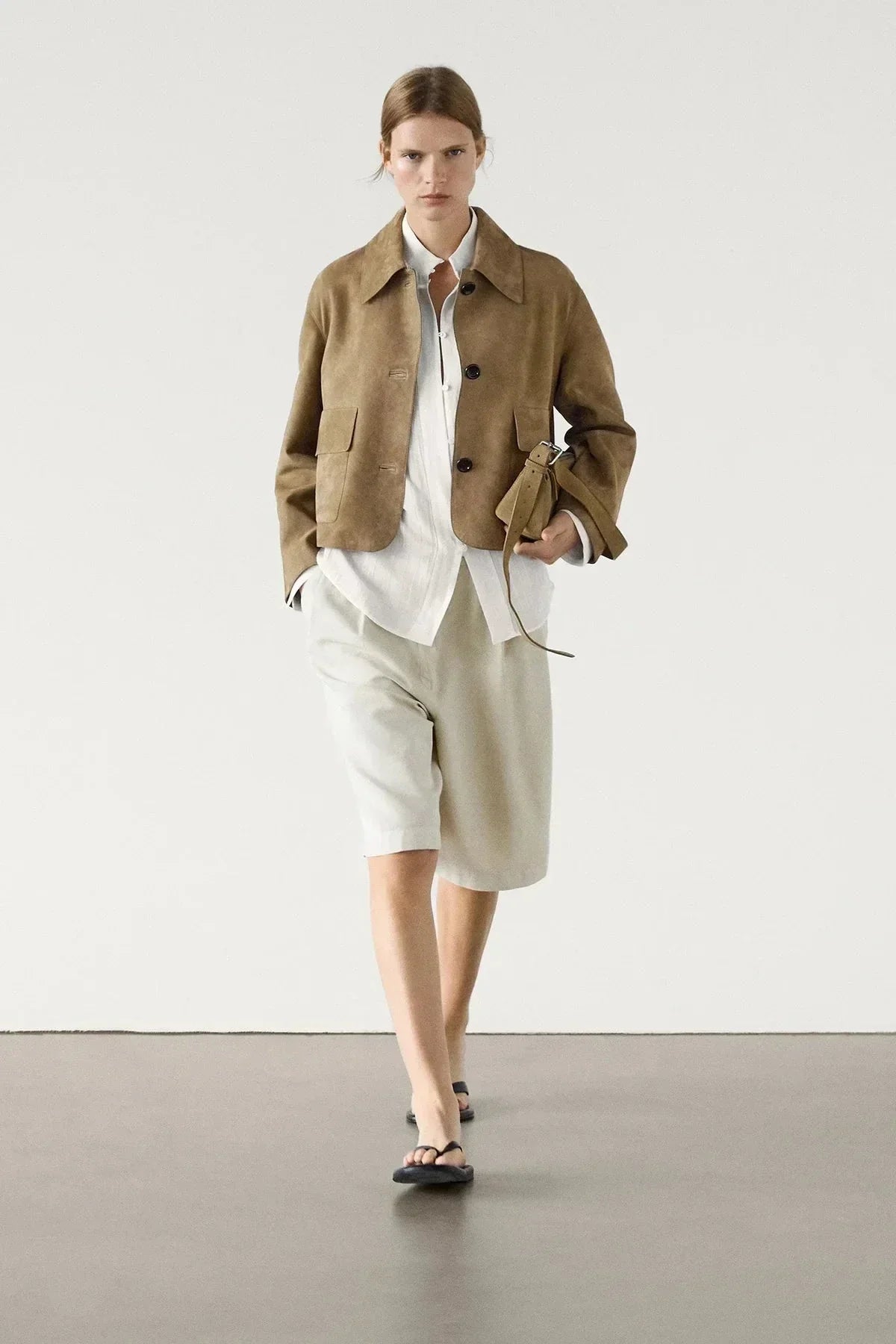 WW | Short Suede Jacket Elegance Chic and Trend