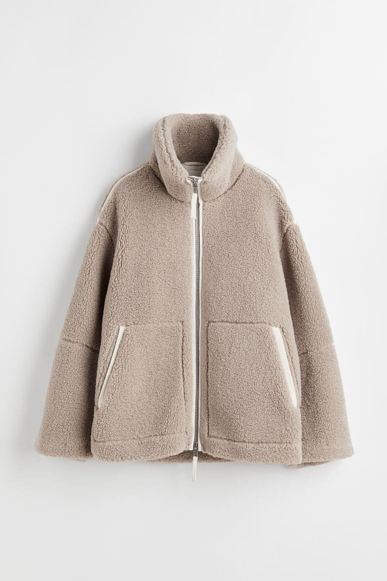 WW | Oversize & Ultra-Warm Sheepskin-Effect Cocooning Jacket
