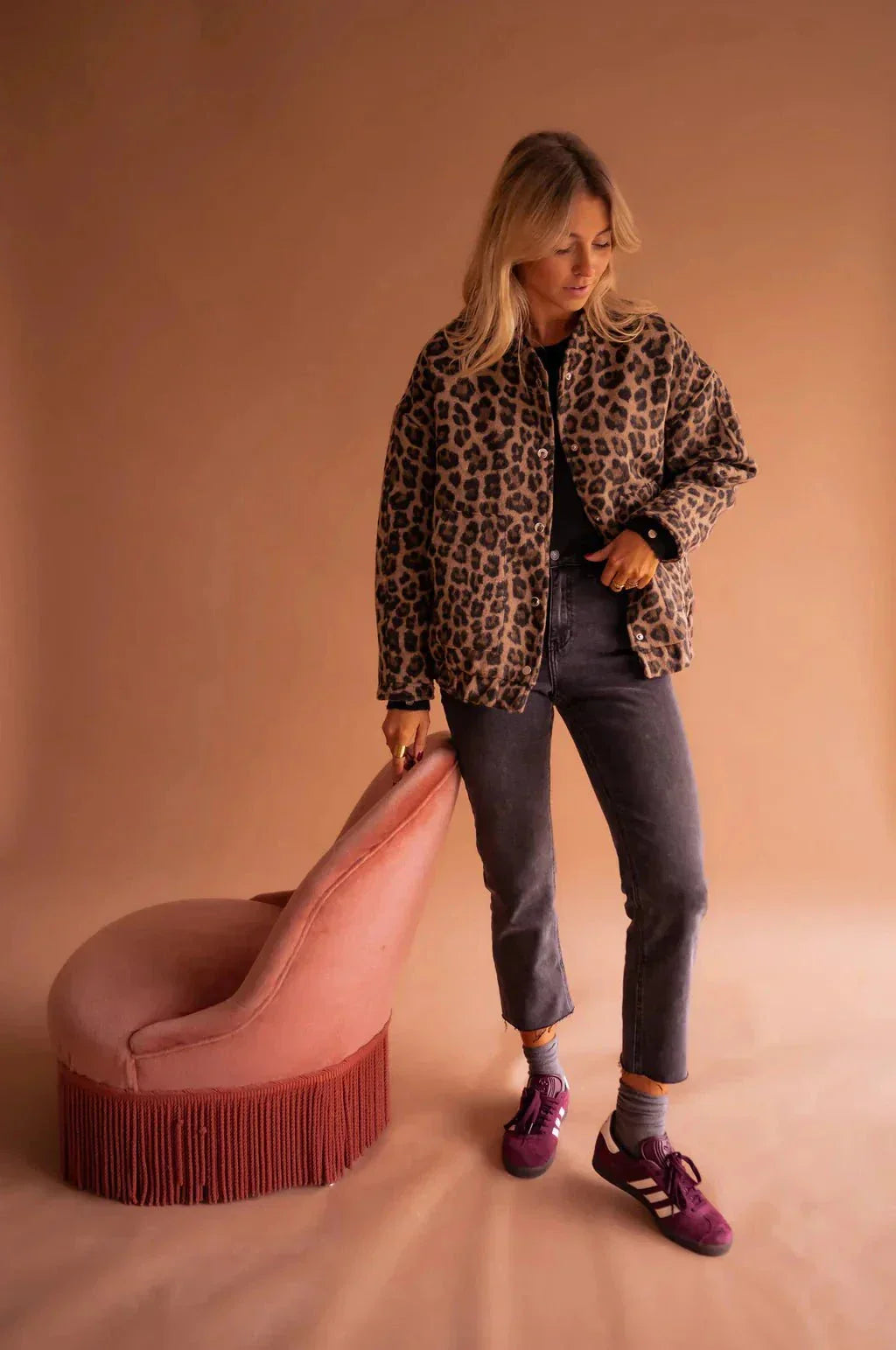 WW | Women's Jacket Leopard Print Warm and Trendy