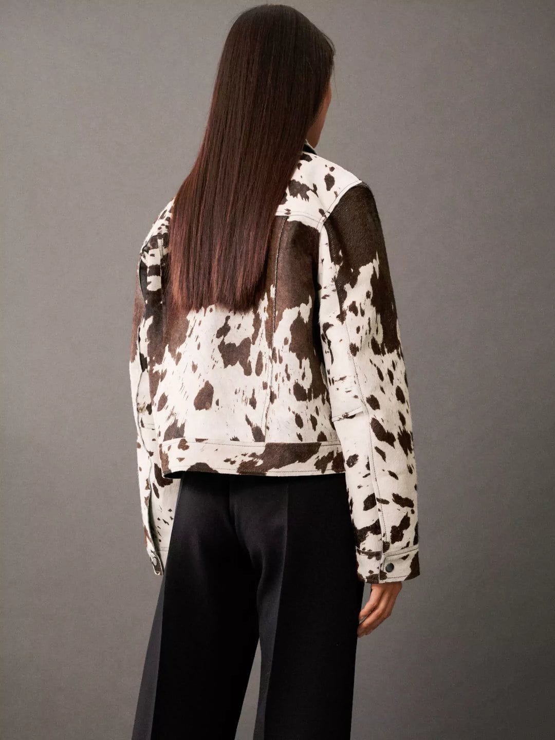 WW | Cow Print Jacket Audacious Trendy and Original
