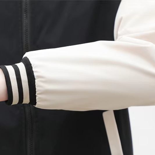 WW | Splicing Stripe Varsity Jacke