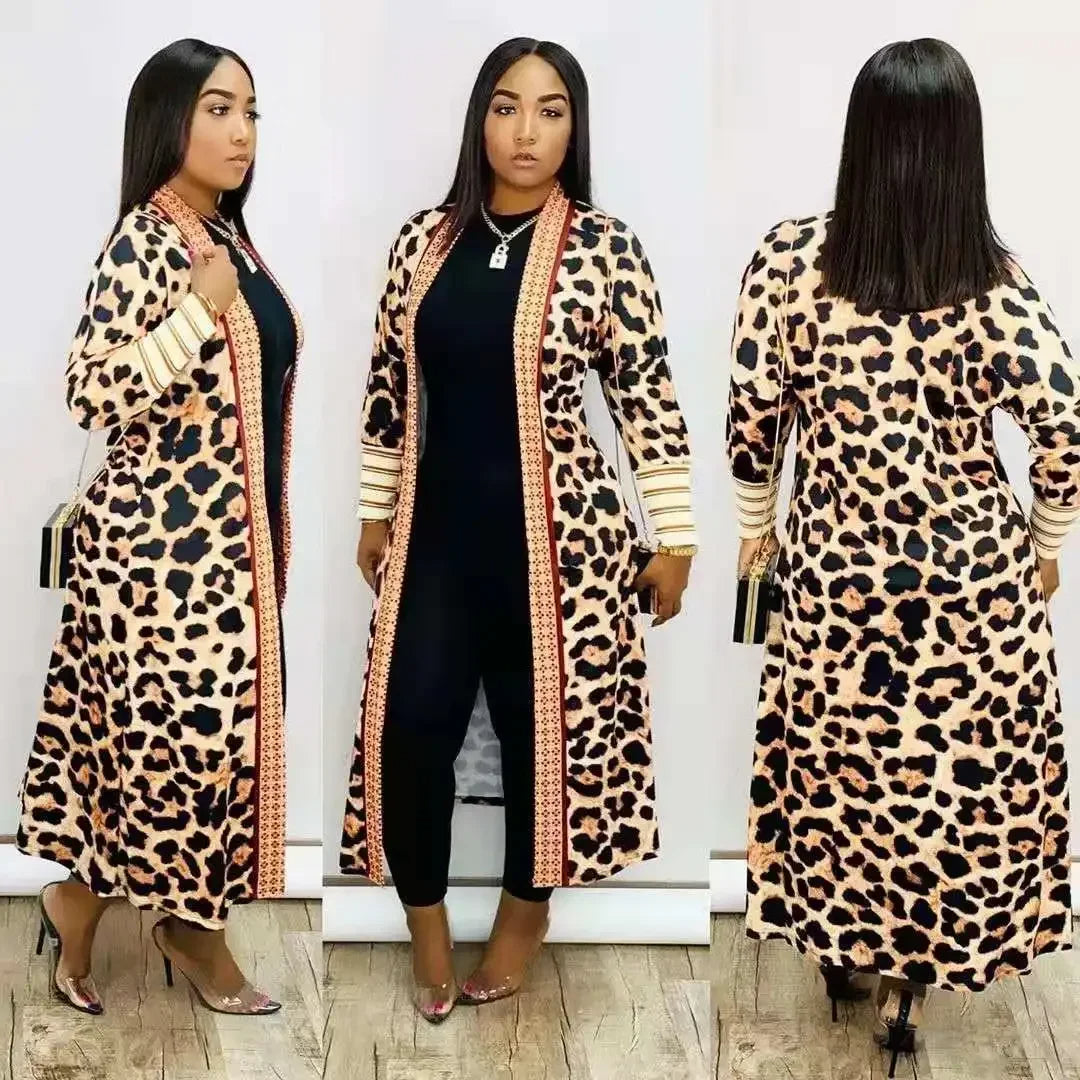 WW | Long printed coat for women