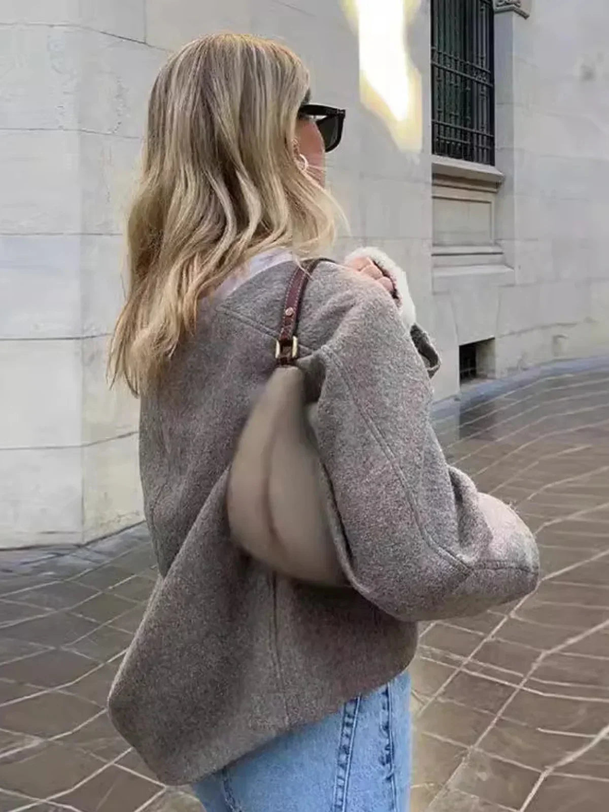WW | Kurze knopffrontige Taschenjacke