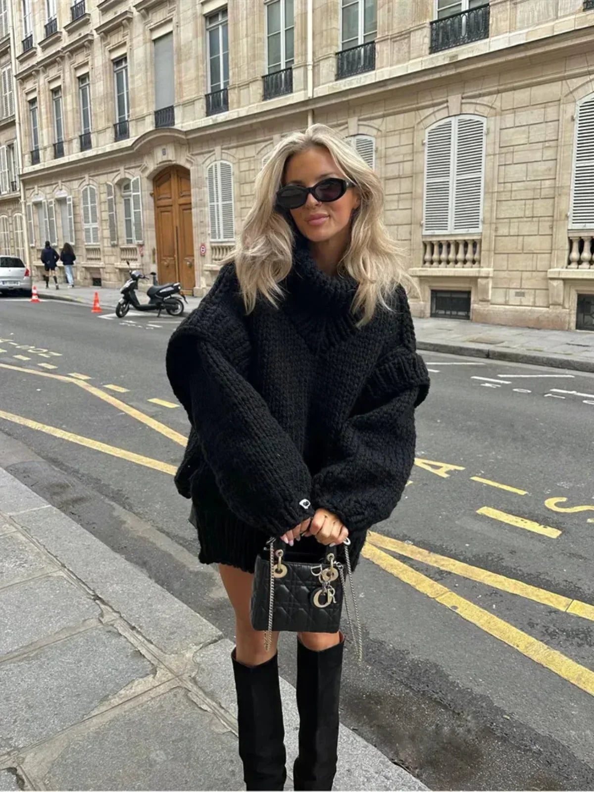 WW | Strick Oversized Rollkragenpullover