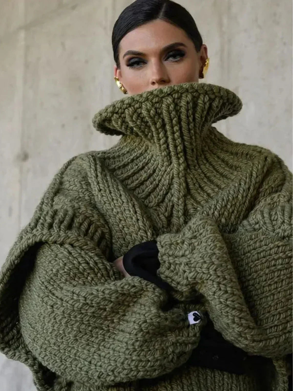 WW | Strick Oversized Rollkragenpullover