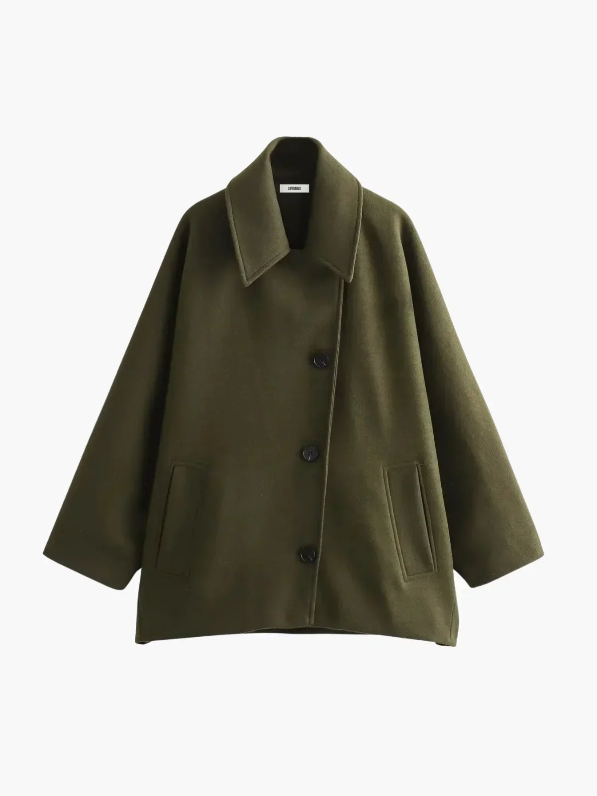 WW | Umlegekragen Wolljacke
