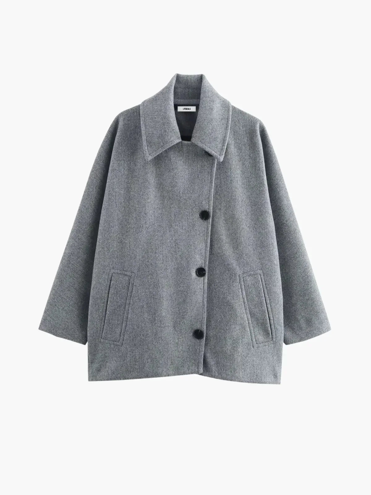 WW | Umlegekragen Wolljacke