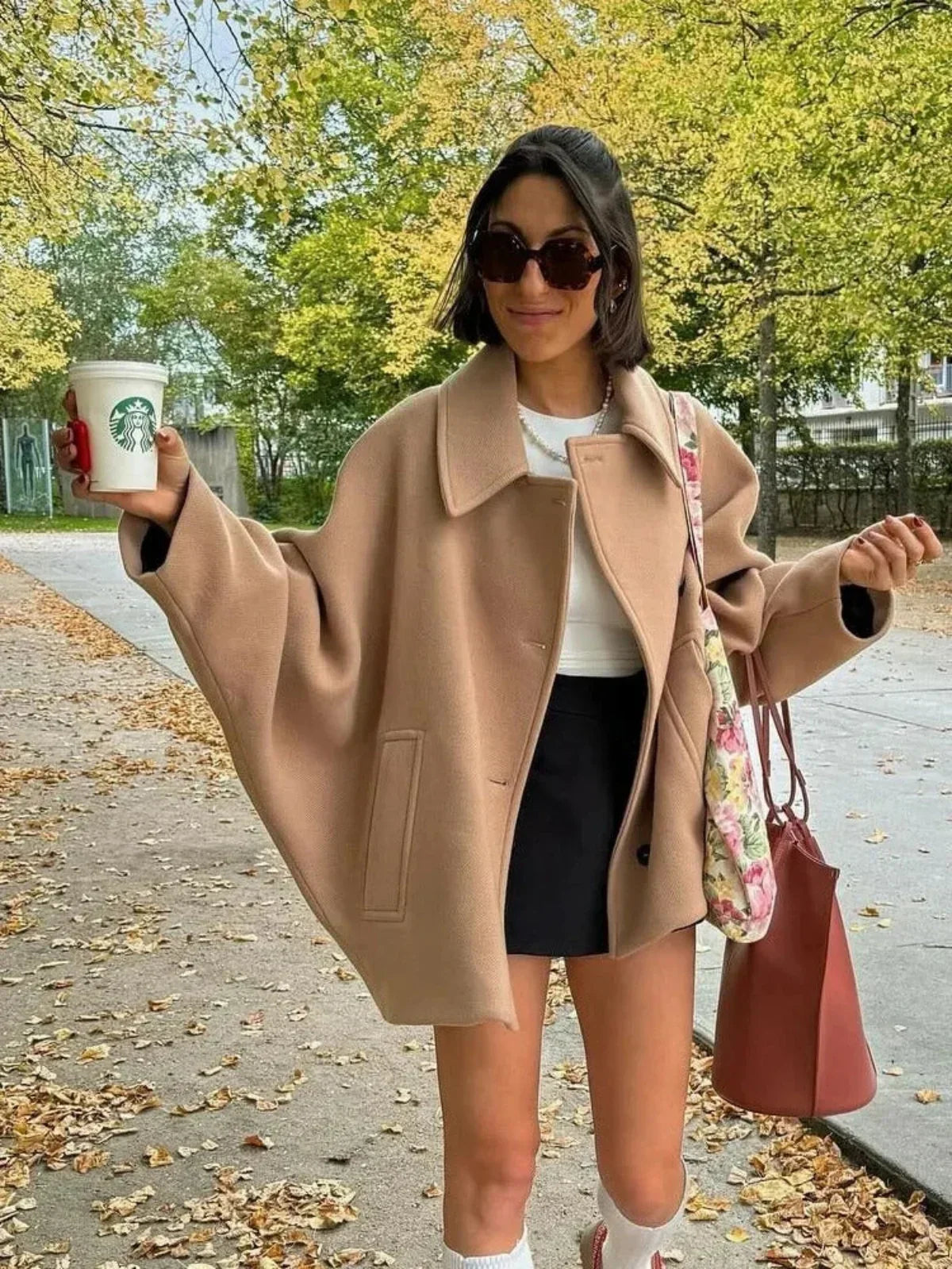 WW | Umlegekragen Wolljacke