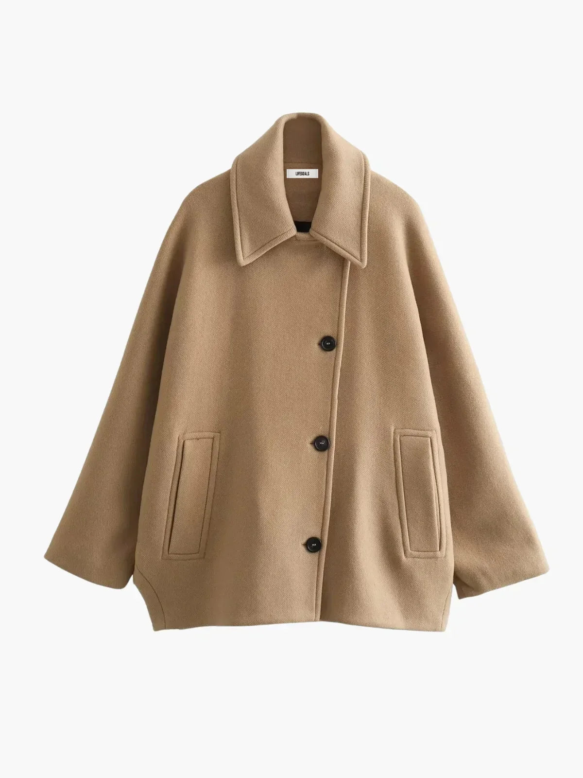 WW | Umlegekragen Wolljacke