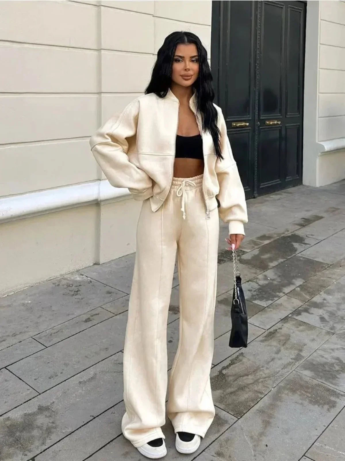 WW | Wide Lounge Set with Zip Jacket