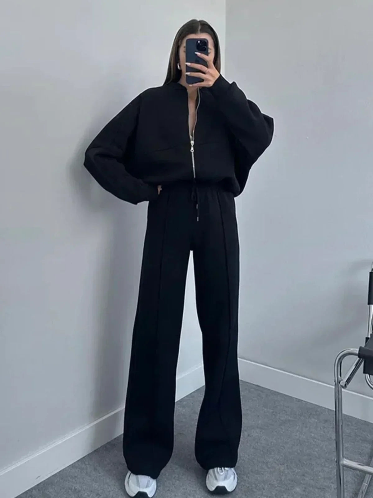 WW | Wide Lounge Set with Zip Jacket