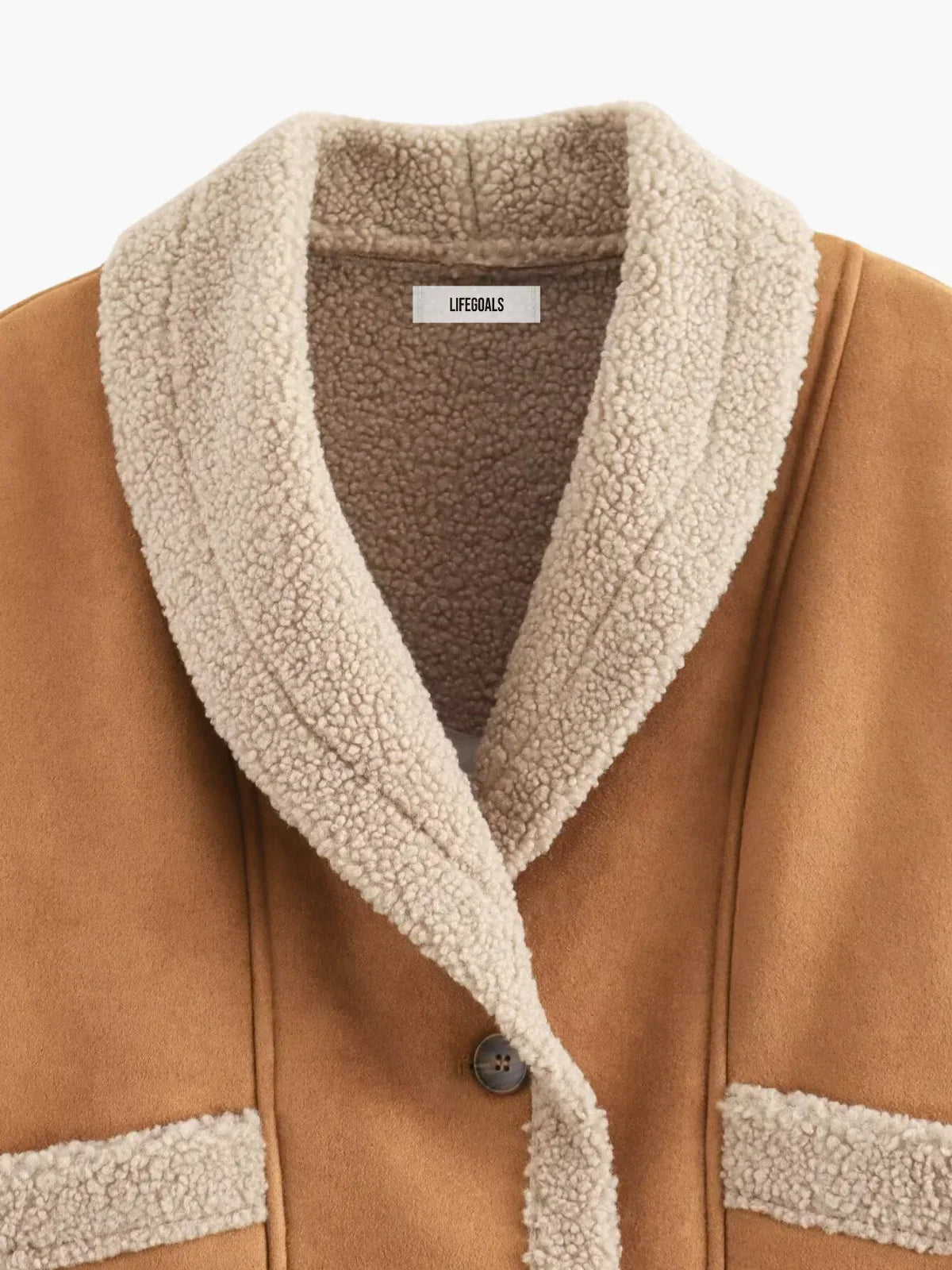 WW | Sherpa-gefütterte Kunstlederjacke