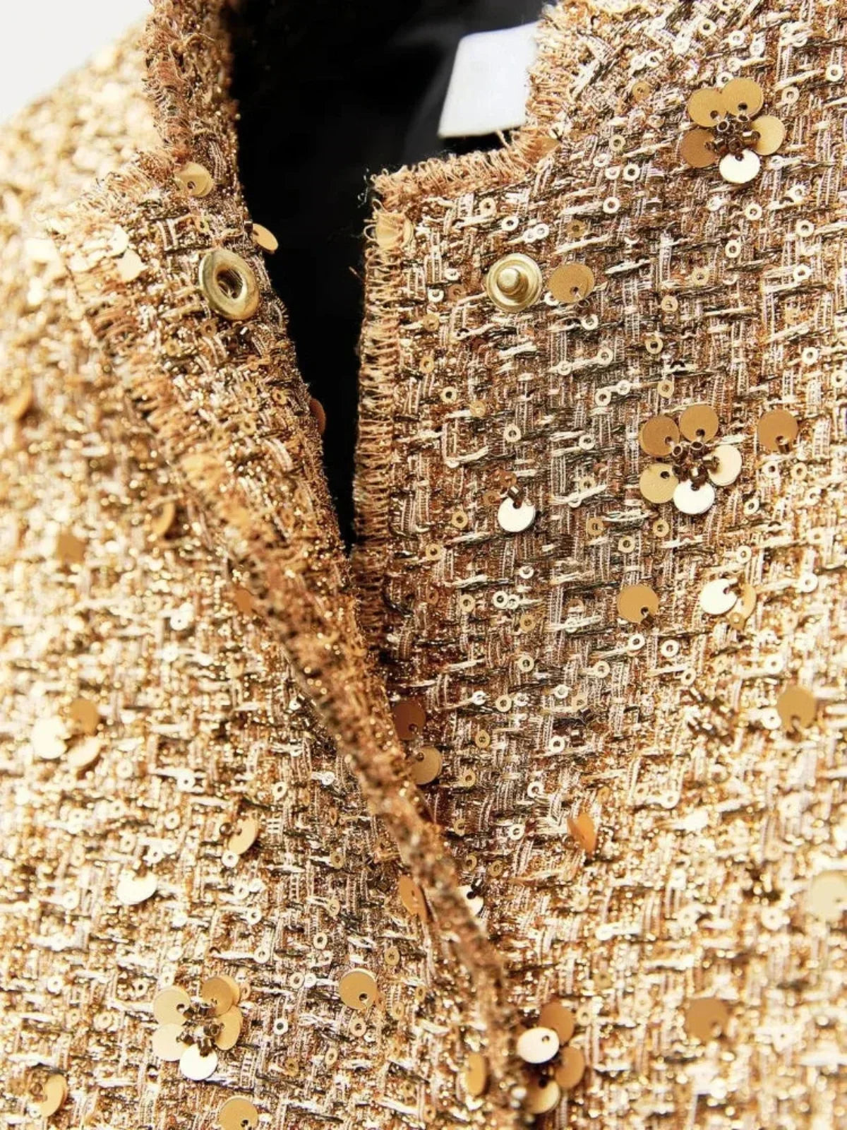 WW | Pailletten Übergroße Statement Jacke