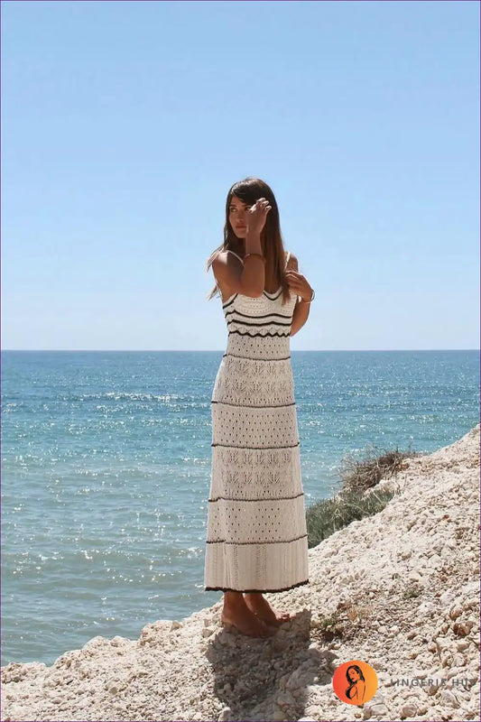WW | Boho Chevron Midi Dress - Effortless Summer Style