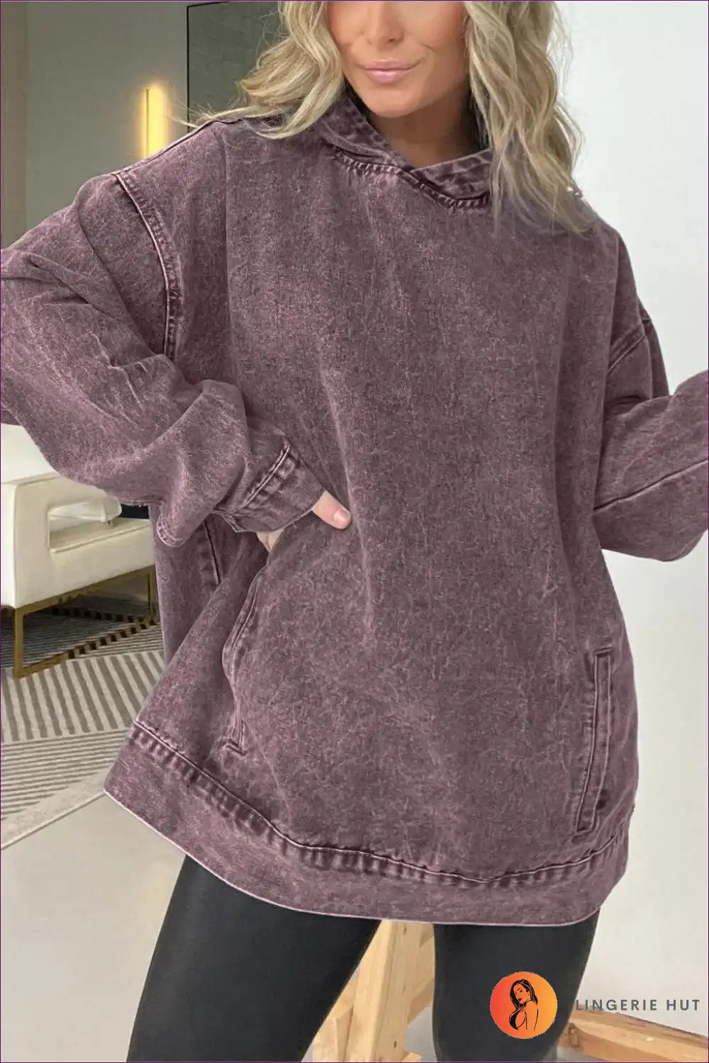 WW | Schickes Casual Denim Hoodie – Mühelos Cool