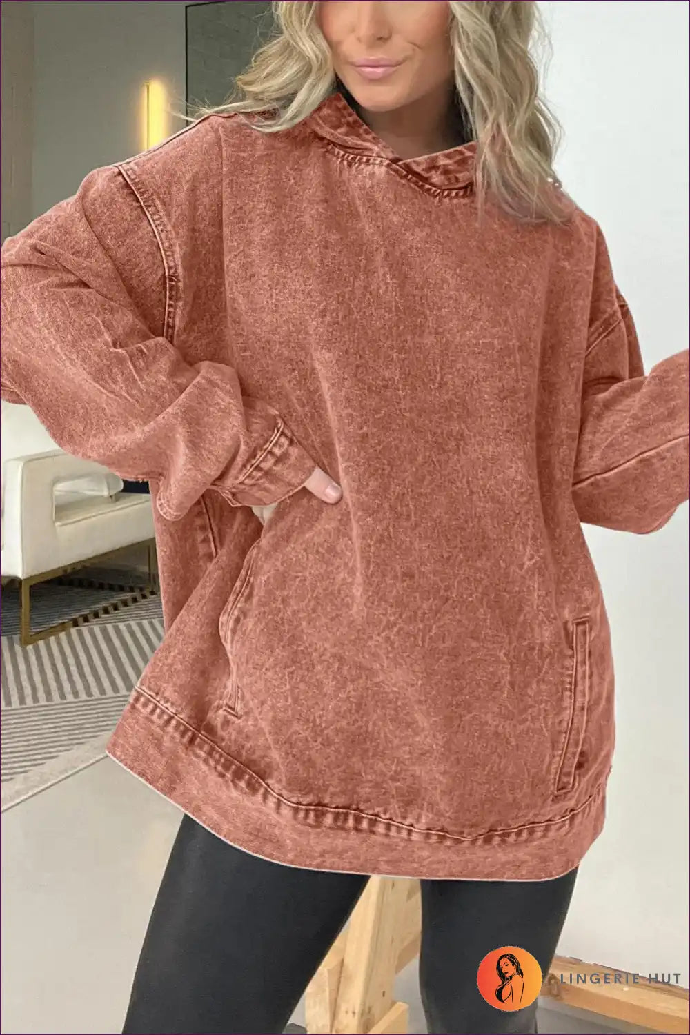 WW | Schickes Casual Denim Hoodie – Mühelos Cool