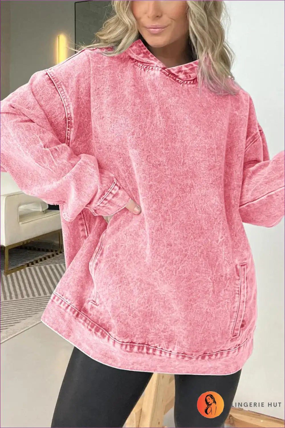 WW | Schickes Casual Denim Hoodie – Mühelos Cool