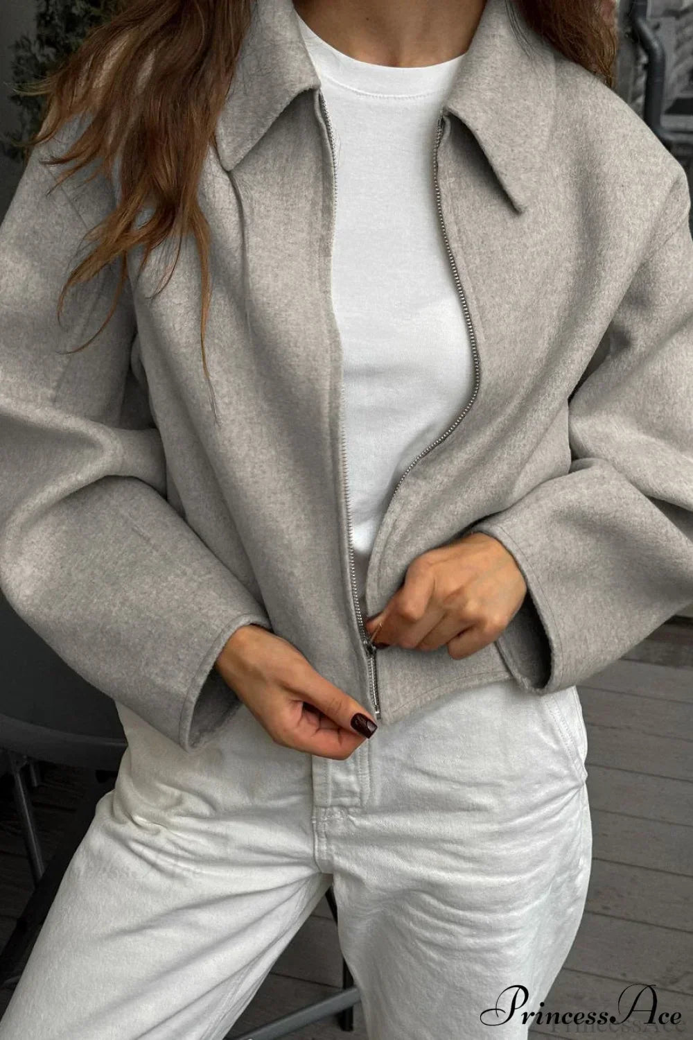 WW | Passform Braune Wolljacke
