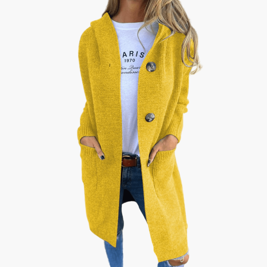 WW | Strickjacke Lang - Modischer Alltags-Cardigan für Büro und Freizeit
