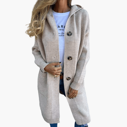 WW | Strickjacke Lang - Modischer Alltags-Cardigan für Büro und Freizeit