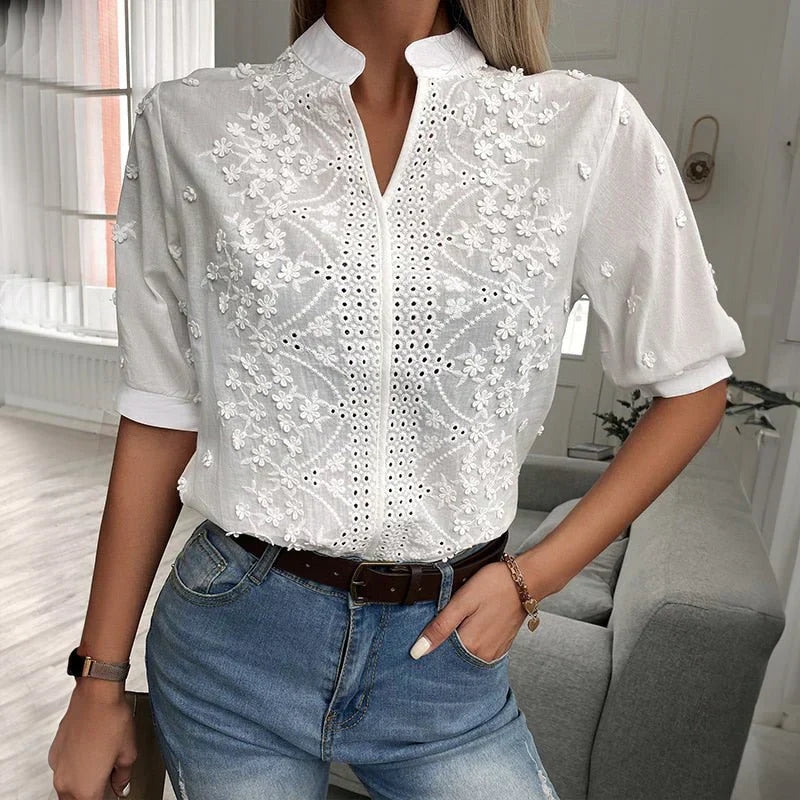 WW | Embroidered Cotton Blouse