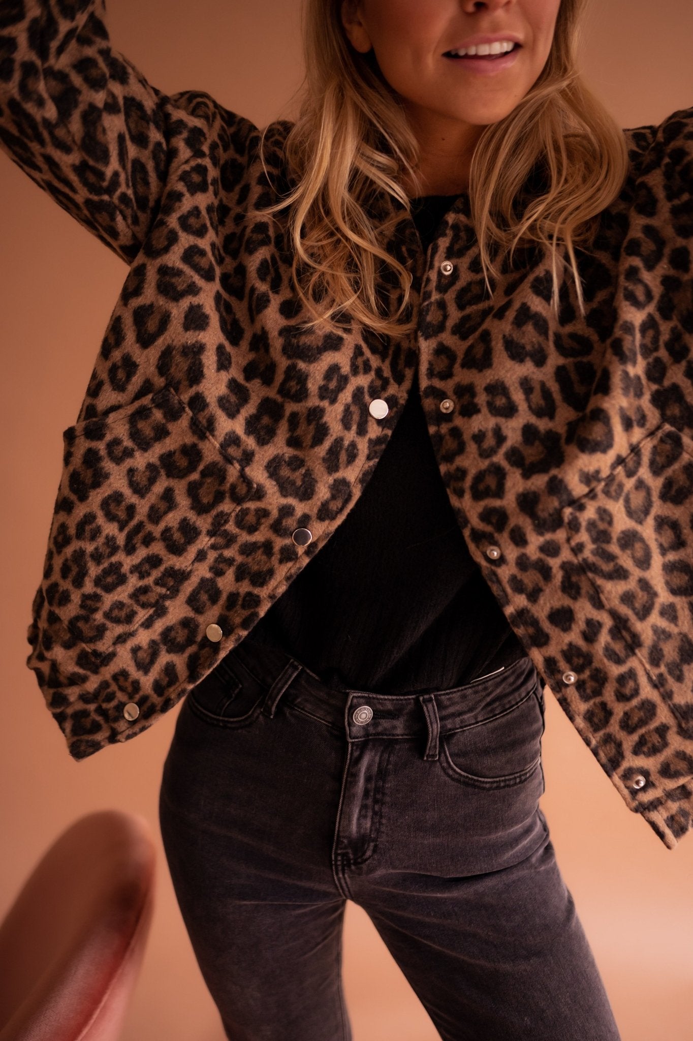 WW | Oversized and stylish leopard print jacket