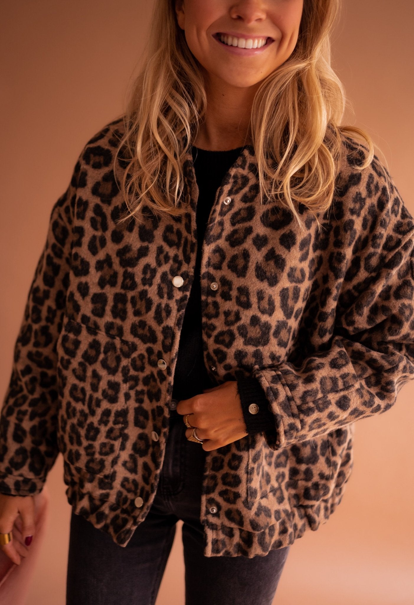 WW | Oversized and stylish leopard print jacket