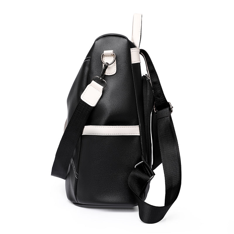 WW | Luxury Women's Travel Black Red White Backpack