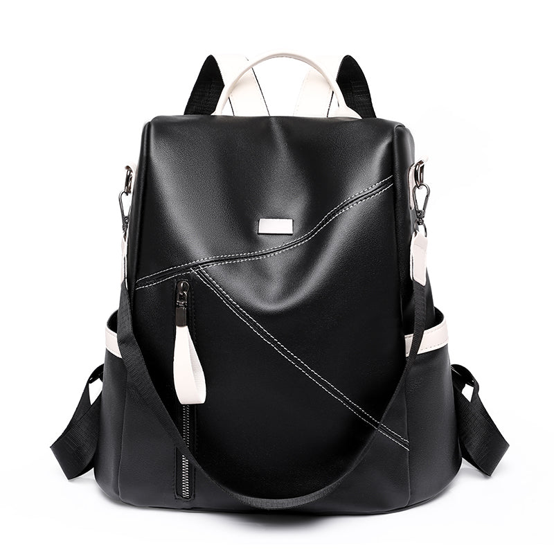 WW | Luxury Women's Travel Black Red White Backpack