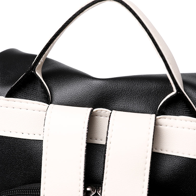 WW | Luxury Women's Travel Black Red White Backpack