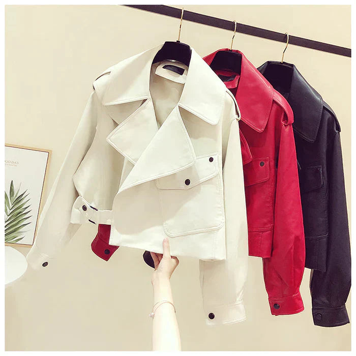 WW | Leather Jacket Retro & Stylish