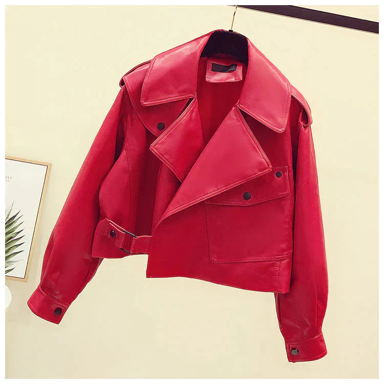 WW | Leather Jacket Retro & Stylish