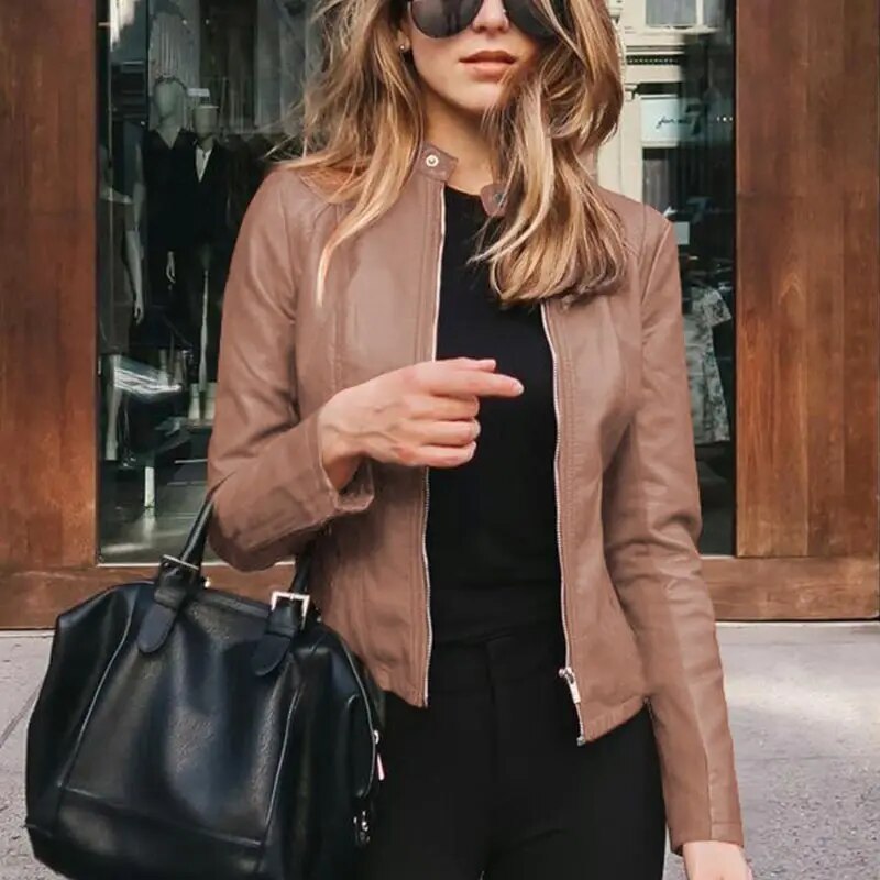 WW | Klassische Lederjacke für Damen