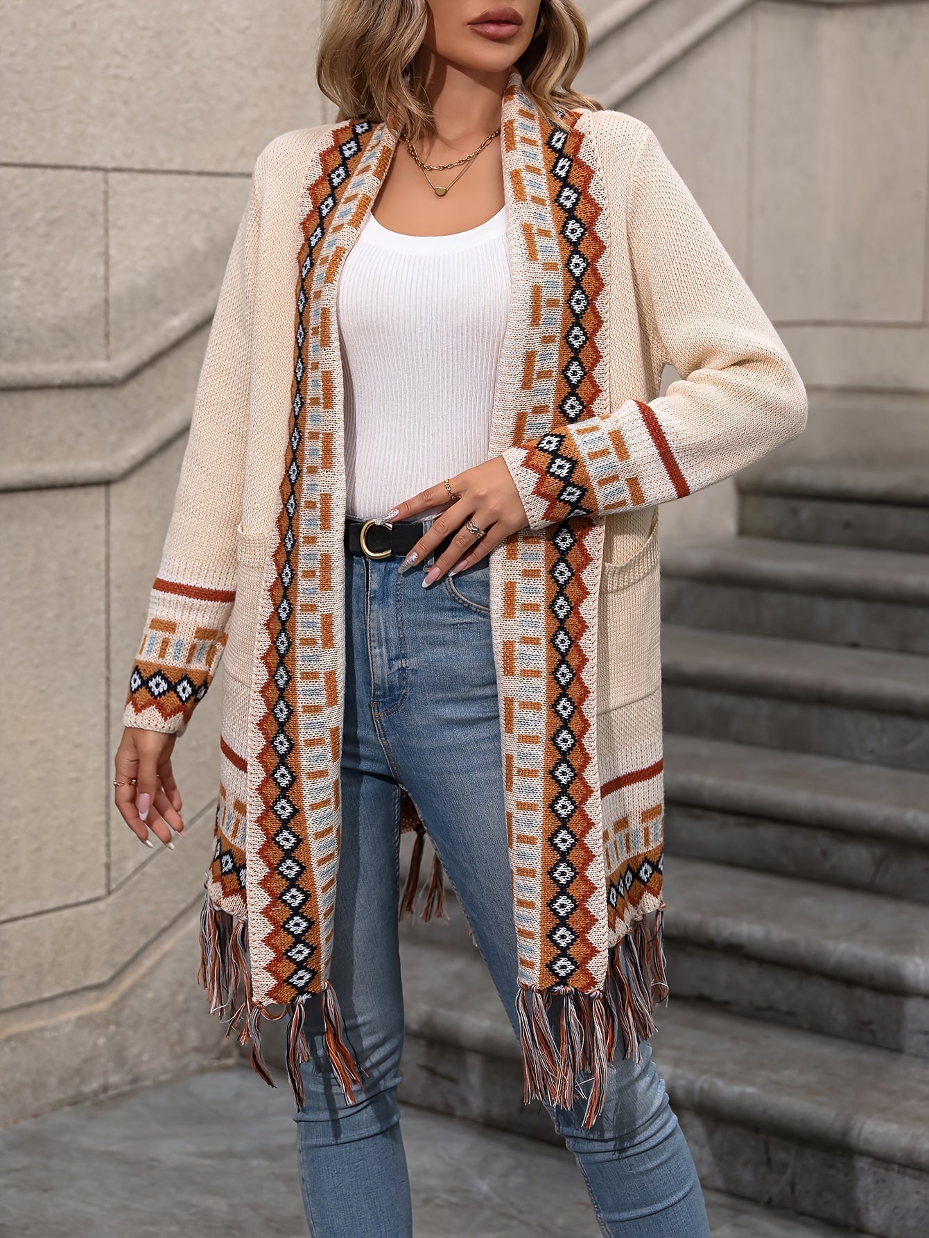 WW | Fransen Strickcardigan