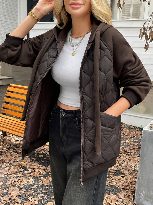 WW | Gestepptes Hoodie-Jacke