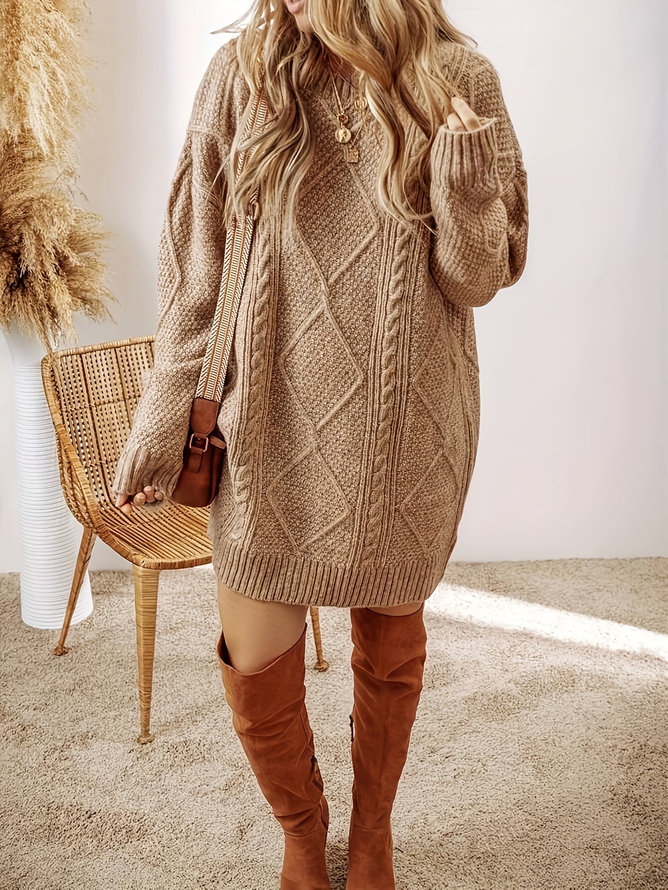 WW | Kabelstrick Pulloverkleid