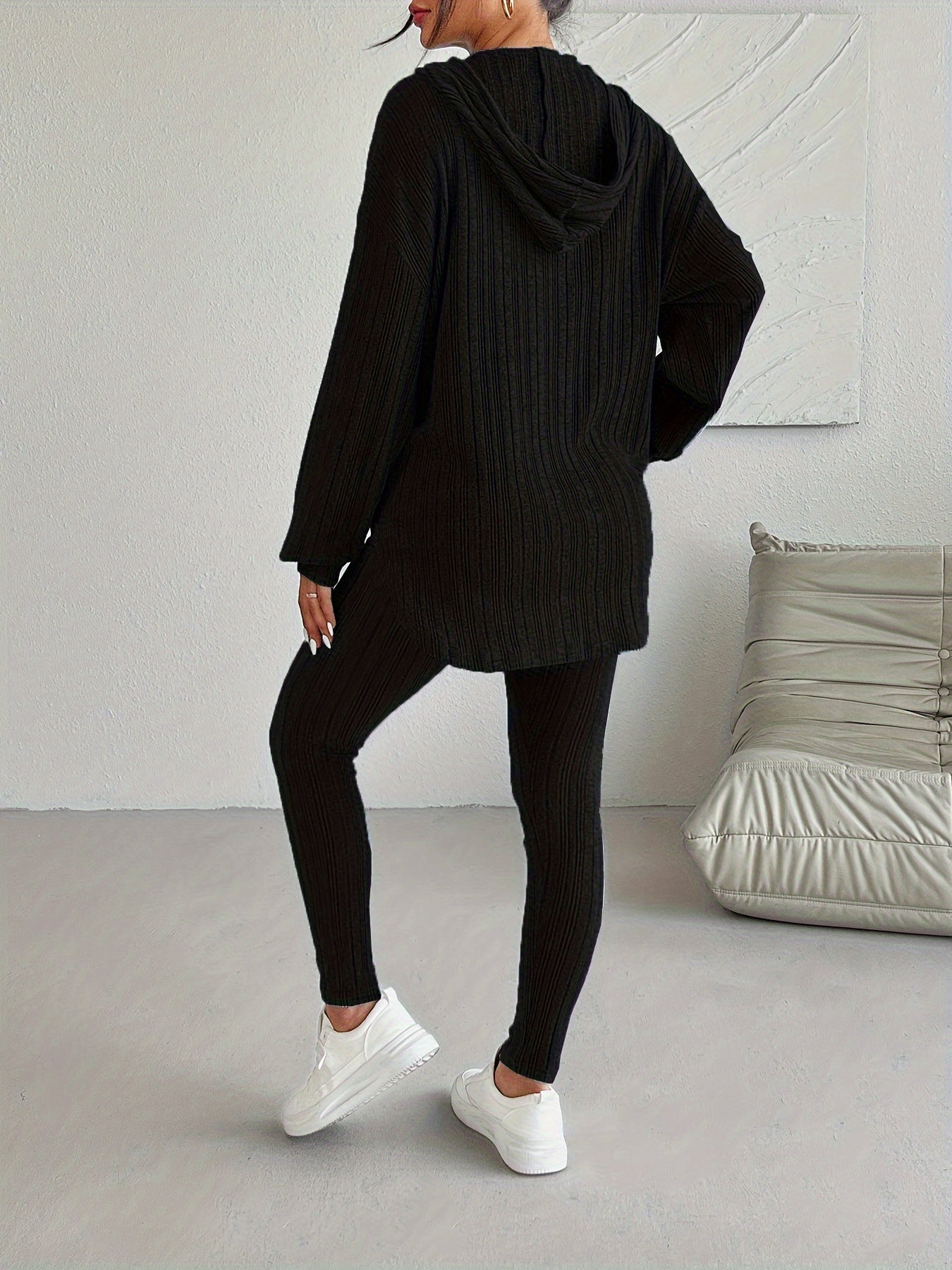 WW | Geripptes Strick-Loungewear-Set