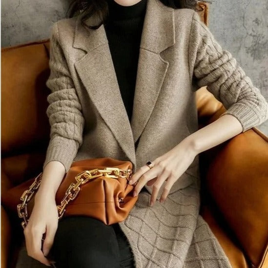 WW | Lange Strickjacke