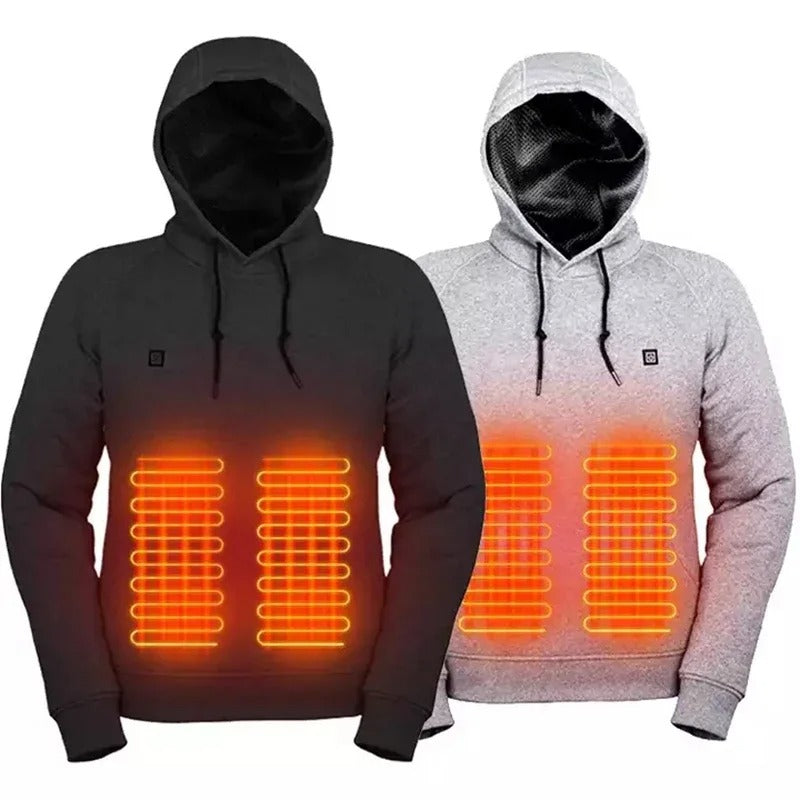 W&W Hoodies, USB elektrische Heizung leichte Kapuzen-Sweatshirts Jacke