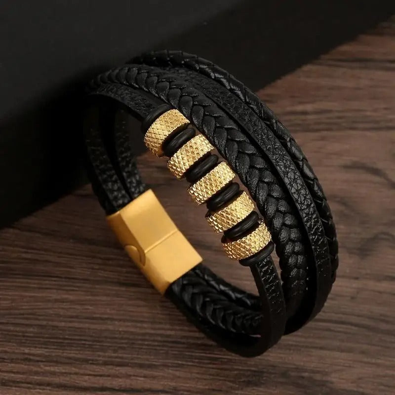 WW | Robust Genuine Leather Bracelet with Buckle