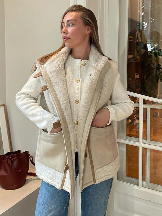 WW | Elegante Wintermantel in Beige für Frauen
