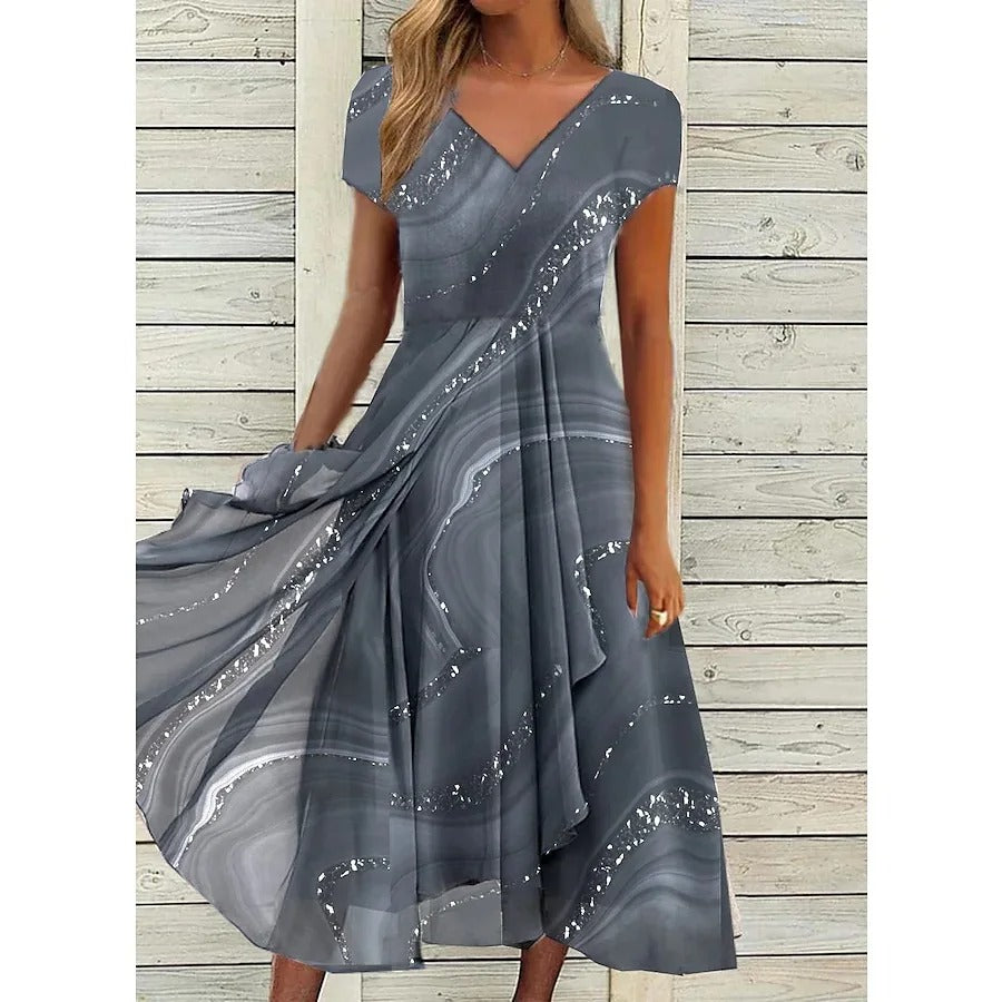 Eliana™ | Elegantes Kleid mit V-Ausschnitt
