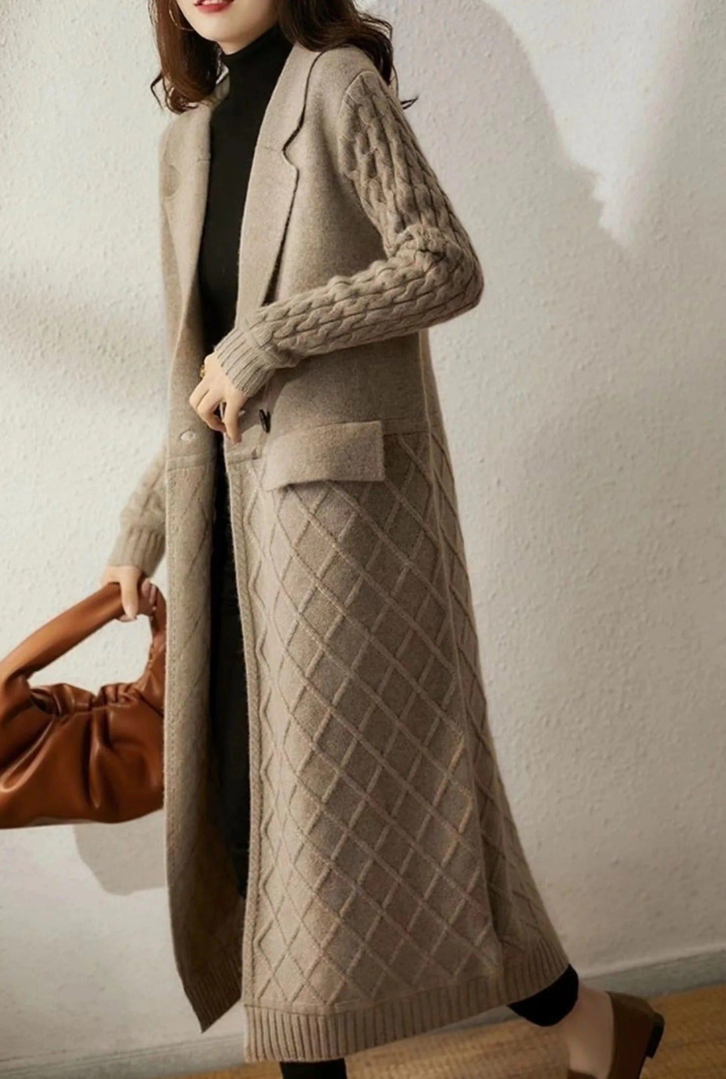 WW | Lange Strickjacke