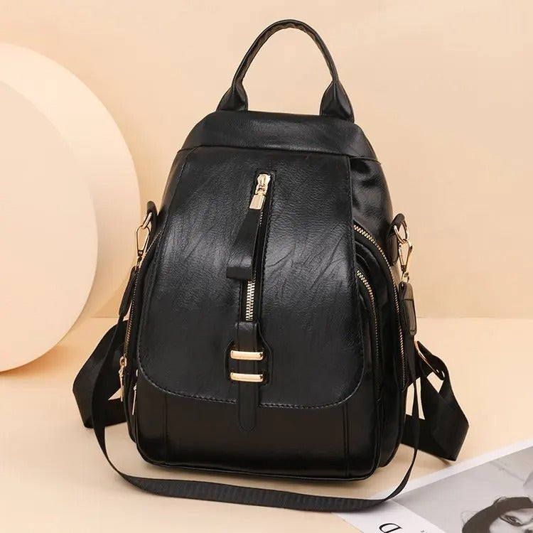 WW | Retro Leather Backpack with Style